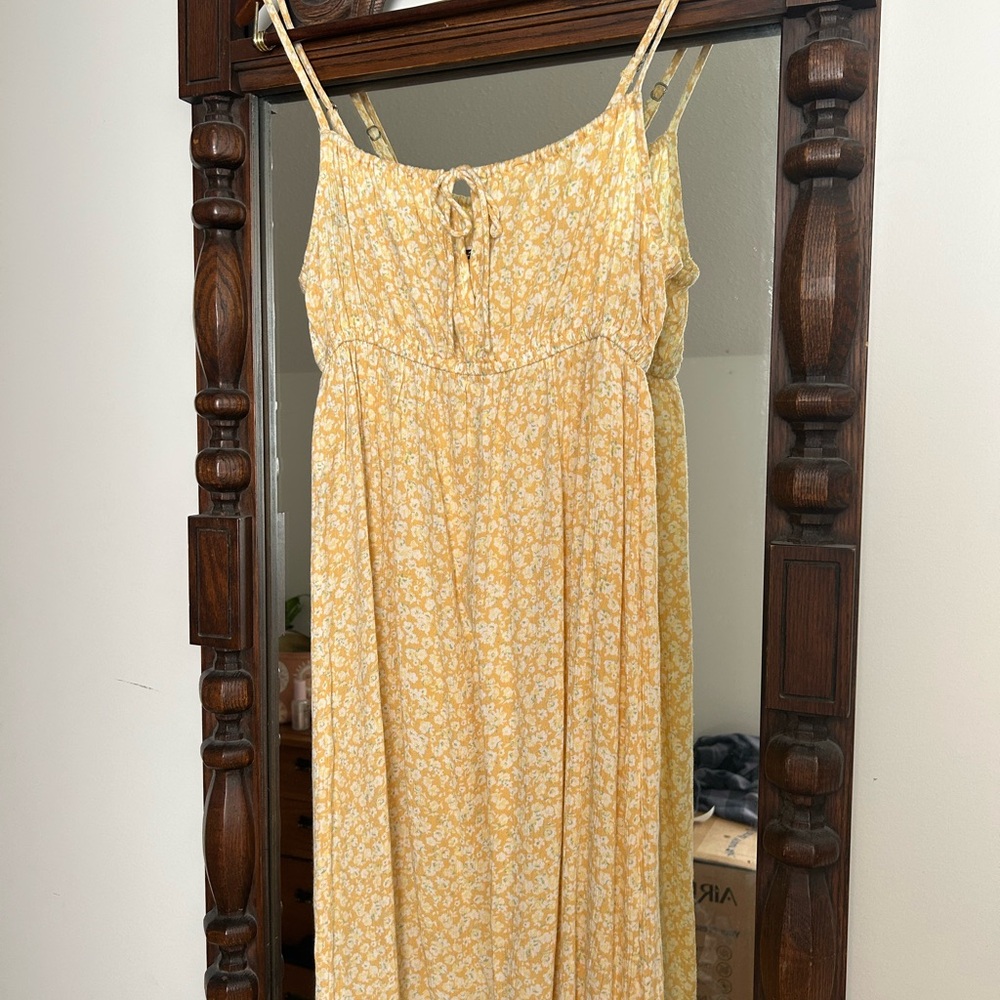 Billabong Yellow Floral Mini Dress